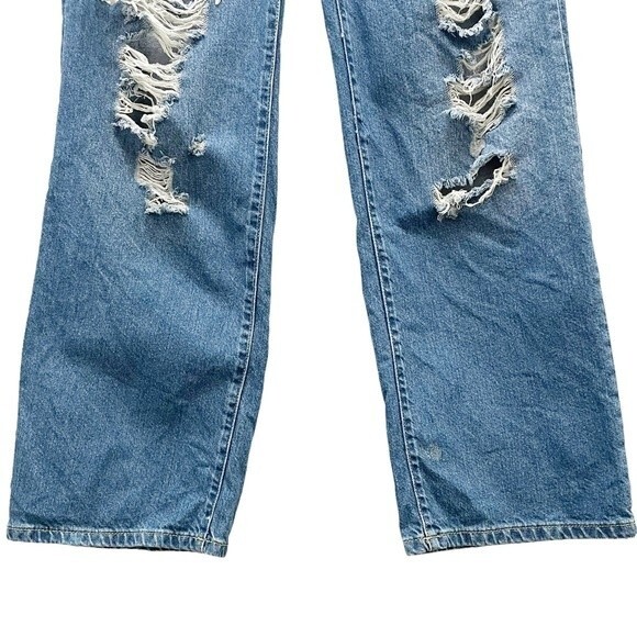 Anthropologie Pilcro The Joey High-Rise Straight Jeans Blair Wash Womens Size 27 - Picture 7 of 16